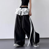 Litlookz Studio Y2K Skirted Parachute Pants, view 4