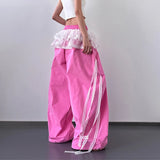Litlookz Studio Y2K Skirted Parachute Pants, view 5