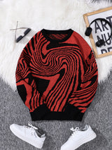 Litlookz Studio Y2K Spiral Pullover Sweater, view 3
