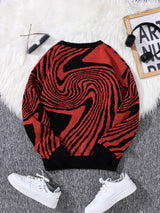 Litlookz Studio Y2K Spiral Pullover Sweater, view 4