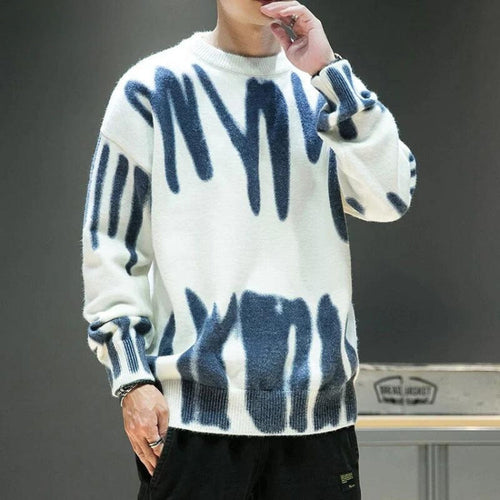 Litlookz Studio Y2K Spray Paint Knitted Sweater