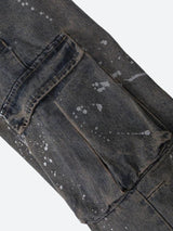 Litlookz Studio Y2K Stained Cargo Jeans, view 5
