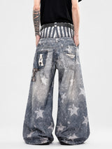 Litlookz Studio Y2K Star Baggy Jeans, view 4
