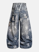 Litlookz Studio Y2K Star Baggy Jeans, view 6
