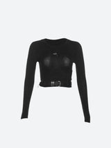 Litlookz Studio Y2K Star Belted Crop Top, view 4