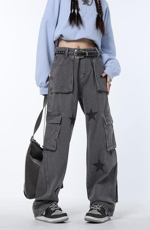 Litlookz Studio Y2K Star Cargo Pants