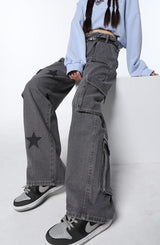 Litlookz Studio Y2K Star Cargo Pants, view 2