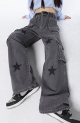 Litlookz Studio Y2K Star Cargo Pants, view 4