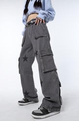 Litlookz Studio Y2K Star Cargo Pants, view 5