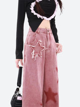 Litlookz Studio Y2K Star Denim Jeans, view 3