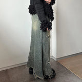 Litlookz Studio Y2K Star Denim Maxi Skirt, view 2