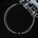Litlookz Studio Y2K Star Double Chain Necklace, view 2