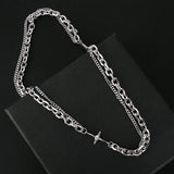 Litlookz Studio Y2K Star Double Chain Necklace, view 3