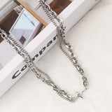Litlookz Studio Y2K Star Double Chain Necklace, view 4