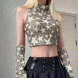 Litlookz Studio Y2K Star Embroidered Crop Top, view 2