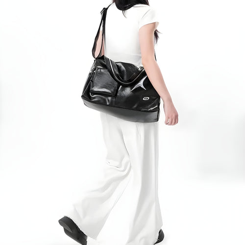 Litlookz Studio Y2K Star Faux Leather Bag