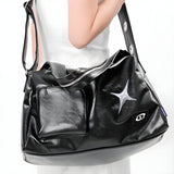 Litlookz Studio Y2K Star Faux Leather Bag, view 4
