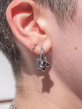 Litlookz Studio Y2K Star Heart Hoop Earrings, view 3
