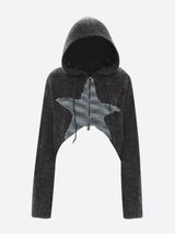 Litlookz Studio Y2K Star Hooded Cardigan, view 5
