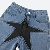 Litlookz Studio Y2K Star Jean Shorts, view 5