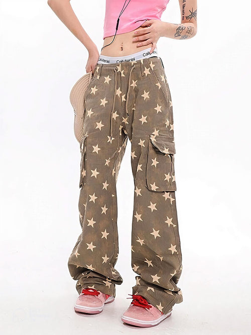 Litlookz Studio Y2K Star Low Rise Jeans