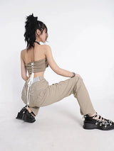 Litlookz Studio Y2K Star Pockets High Waist Jeans, view 5