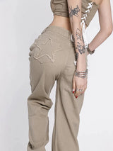 Litlookz Studio Y2K Star Pockets High Waist Jeans, view 6