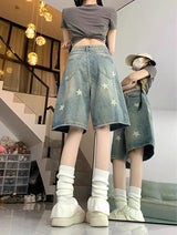 Litlookz Studio Y2K Star Print Jorts, view 2