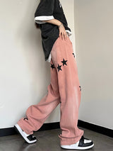 Litlookz Studio Y2K Star Printed Jeans, view 4