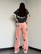 Litlookz Studio Y2K Star Printed Jeans, view 5