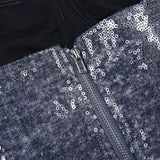 Litlookz Studio Y2K Star Sequined Crop Top, view 6