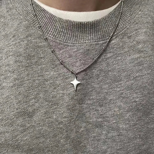 Litlookz Studio Y2K Star Silver Necklace