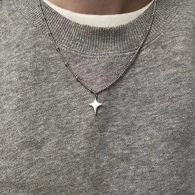 Litlookz Studio Y2K Star Silver Necklace