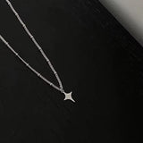 Litlookz Studio Y2K Star Silver Necklace, view 3