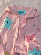Litlookz Studio Y2K Star Zip Oversized Hoodie, view 2