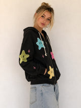 Litlookz Studio Y2K Star Zip Oversized Hoodie, view 3