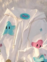Litlookz Studio Y2K Star Zip Oversized Hoodie, view 6