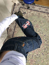 Litlookz Studio Y2K Sticker Cargo Jeans, view 5