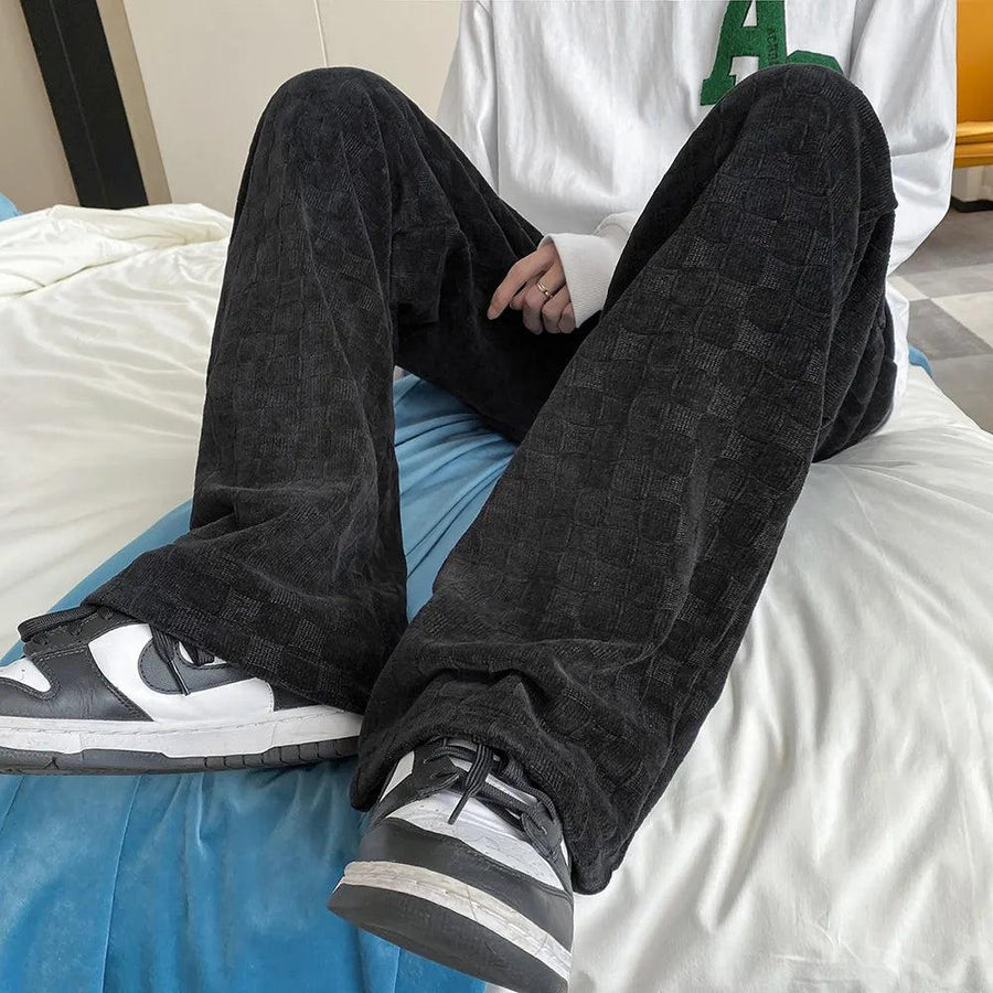 Litlookz Studio Y2K Straight Checkered Sweatpants