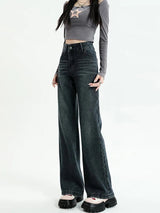 Litlookz Studio Y2K Straight Leg Denim Jeans, view 2