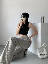 Litlookz Studio Y2K Straight Leg Gray Jeans, view 2
