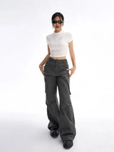 Litlookz Studio Y2K Streetwear Cargo Pants, view 2