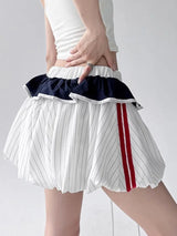 Litlookz Studio Y2K Striped Balloon Mini Skirt, view 4