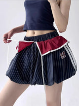Litlookz Studio Y2K Striped Balloon Mini Skirt, view 5
