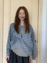 Litlookz Studio Y2K Striped Cardigan, view 3