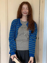 Litlookz Studio Y2K Striped Cardigan, view 4