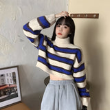 Litlookz Studio Y2K Striped Crop Sweater, view 3