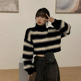 Litlookz Studio Y2K Striped Crop Sweater, view 4