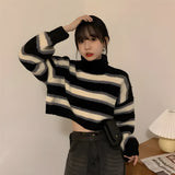 Litlookz Studio Y2K Striped Crop Sweater, view 5