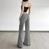 Litlookz Studio Y2K Striped Flare Sweatpants, view 2